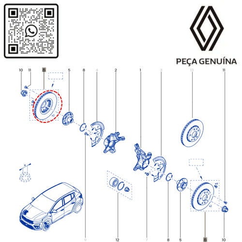 RN 61669R 402061669R DISCO DE FREIO DIANT. KARDIAN 1.0 -X2- - 4